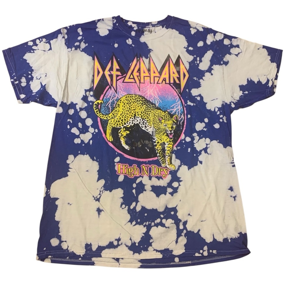 Def Leppard Tie-Dye Graphic T-Shirt Large NWOT
